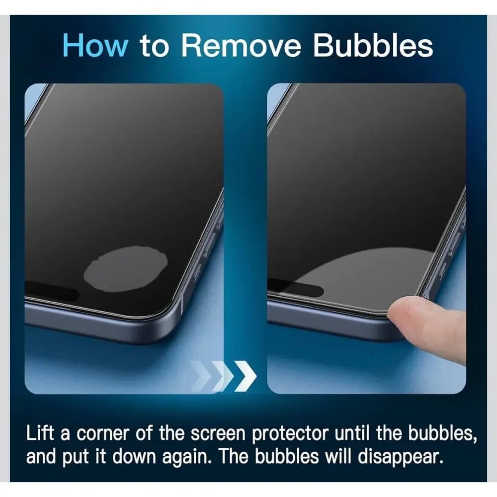 NIB JETech iPhone 15 Plus 6.7” Tempered Glass Screen Protector 3-Pack